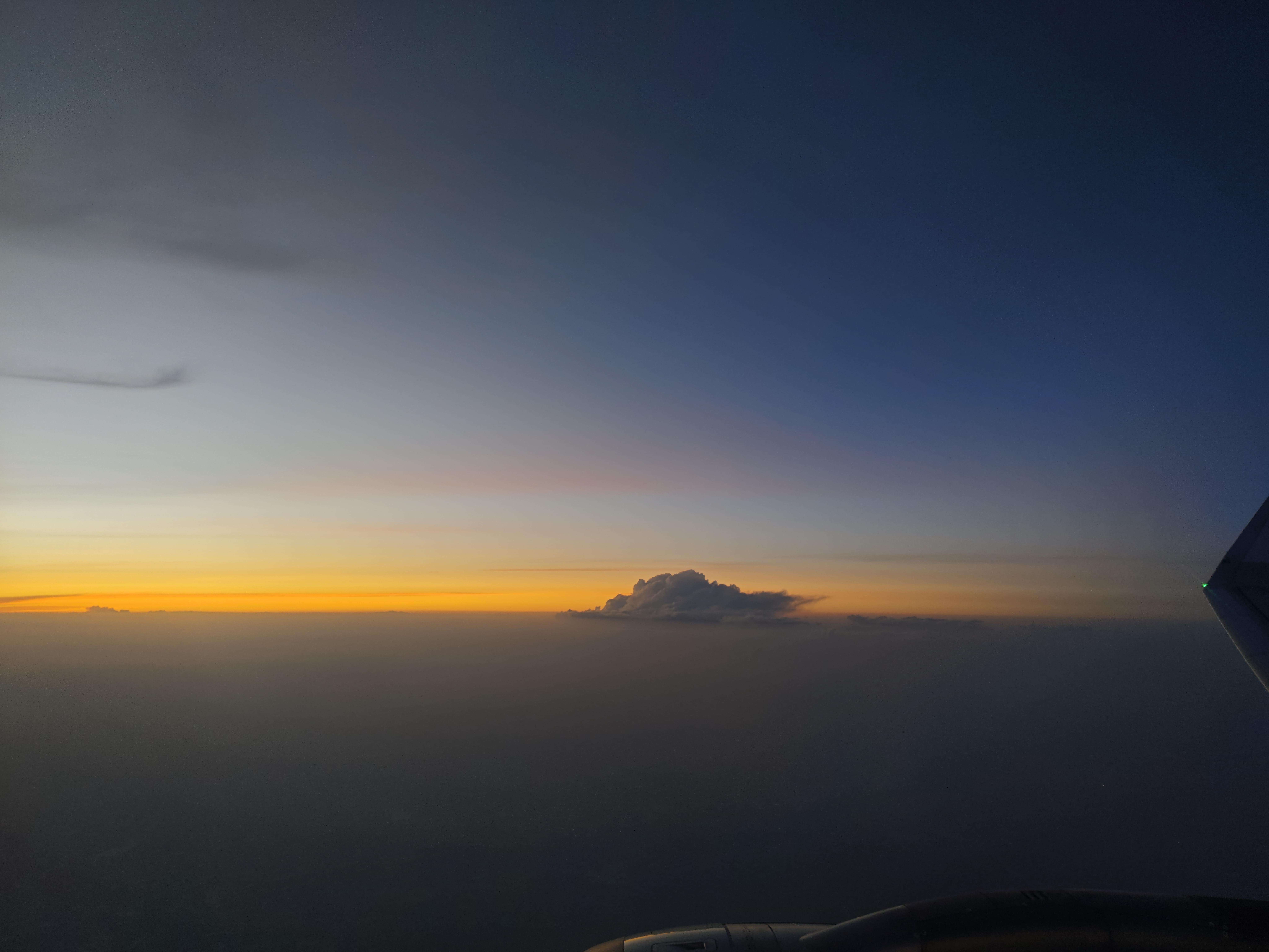 飞回桂林的途中